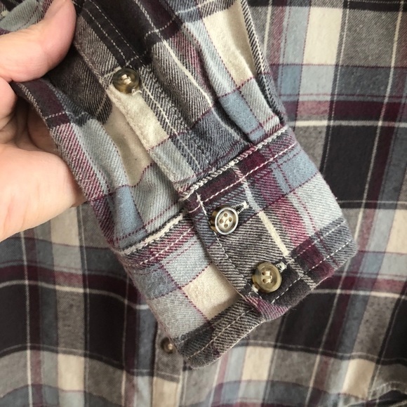 Burton Plaid Button Front Shirt XS - Picture 6 of 11